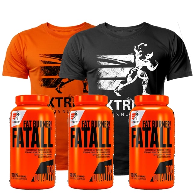AKCE 3x Extrifit Fatall Fat Burner 130 cps + ZDARMA Triko Extrifit