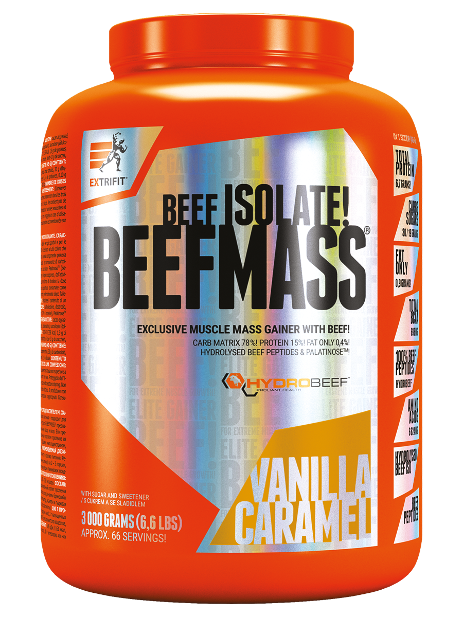 Extrifit BeefMass 3000 g vanilla caramel