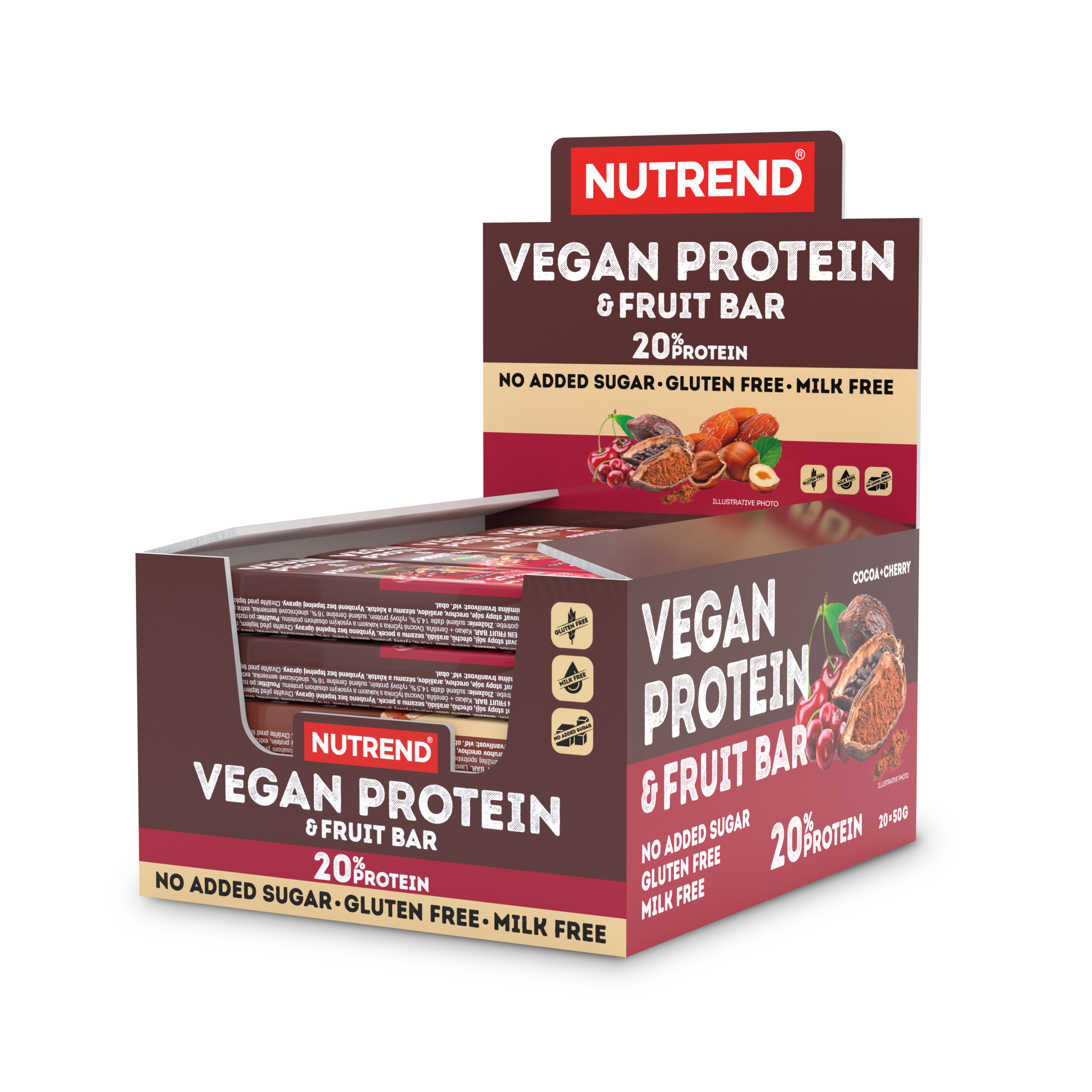 Nutrend Vegan Protein Fruit Bar 50 g Dafit.cz