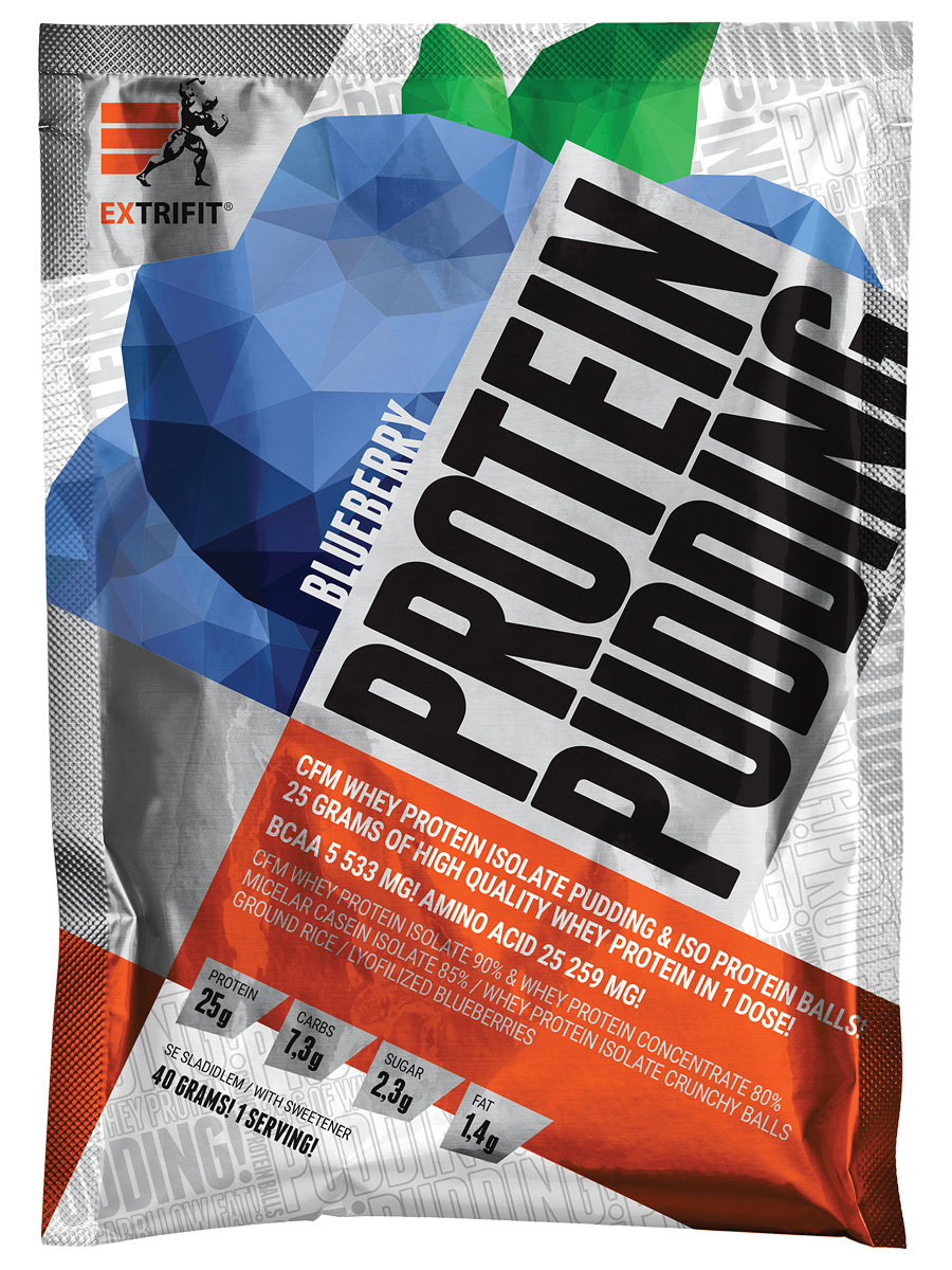 Extrifit Protein Pudding borůvka 10x40 g