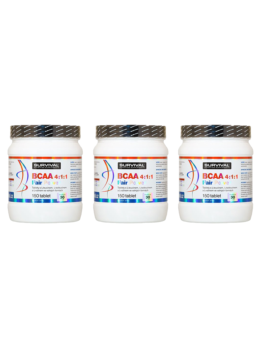 Survival BCAA 4:1:1 Fair Power 150 tbl 2+1 zdarma