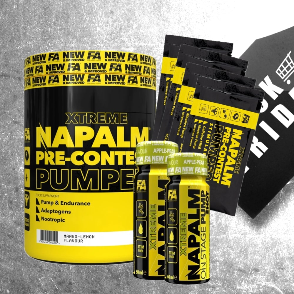 Special Offer Fitness Authority Napalm Pre Contest Pumped 350 G FREE 