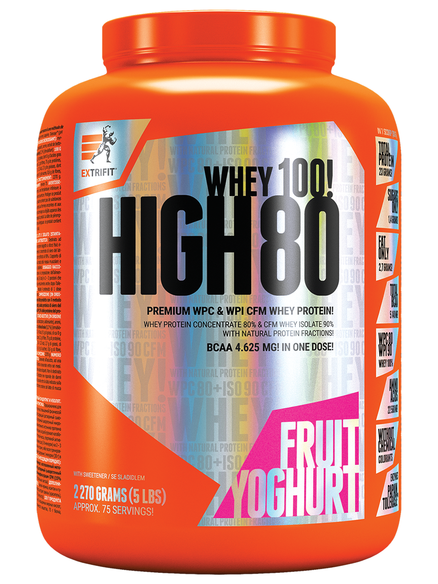Extrifit High Whey 80 2270 g fruit yoghurt