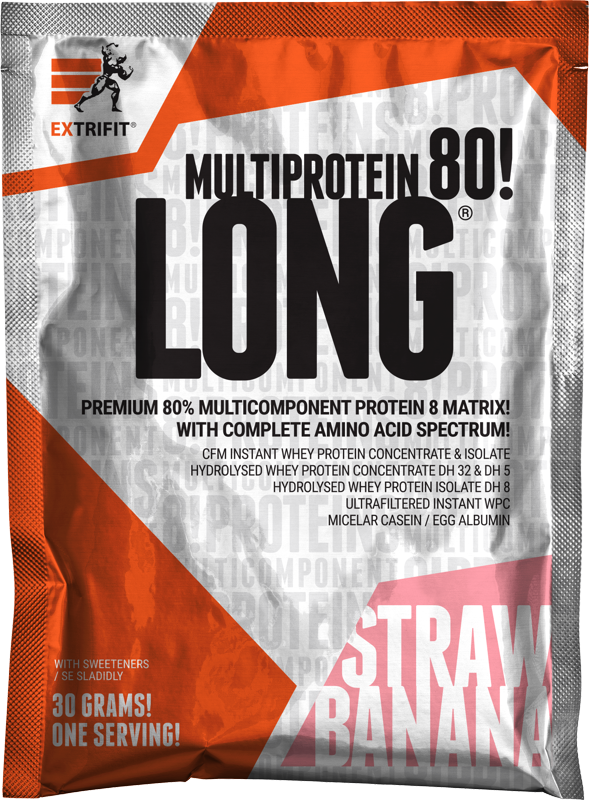 Extrifit Long 80 Multiprotein 30 g strawberry banana