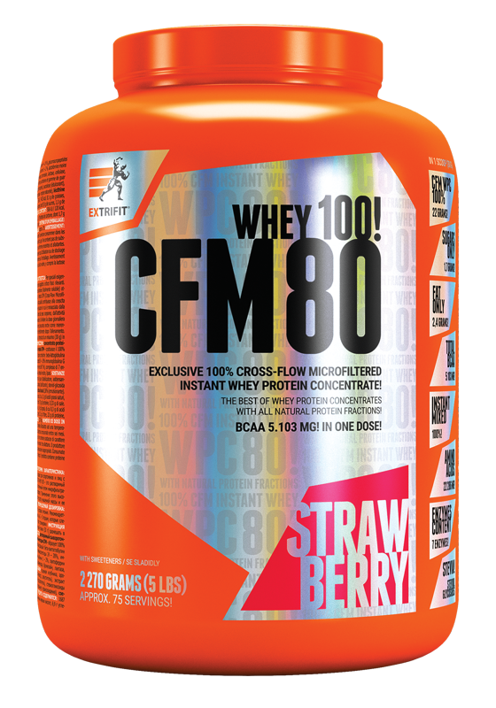 Extrifit CFM Instant Whey 80 2270 g strawberry
