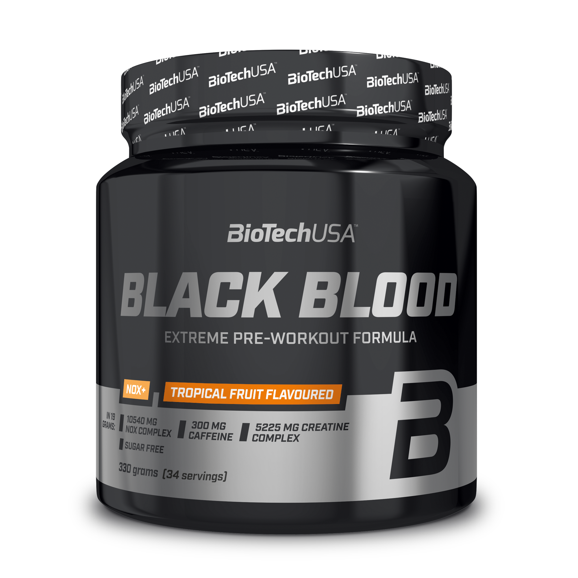 BioTech Black Blood NOX+ 330 g tropical fruit