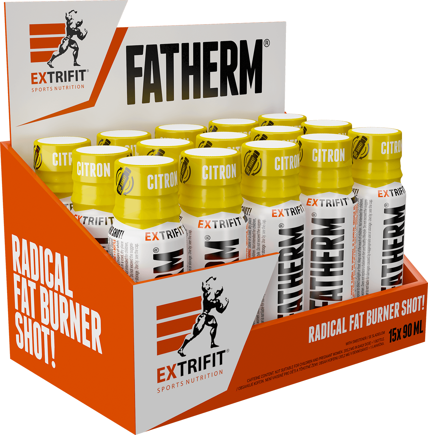 Extrifit Fatherm Shot 15 x 90 ml lemon