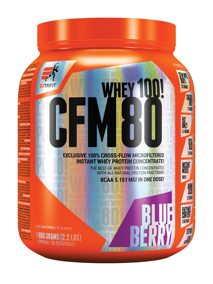 Extrifit CFM Instant Whey 80 1000 g blueberry