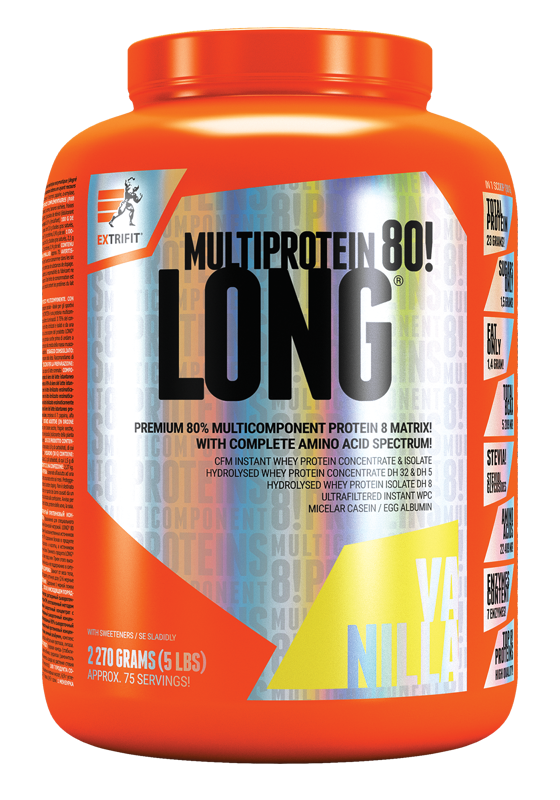 Extrifit Long 80 Multiprotein 2270 g vanilla