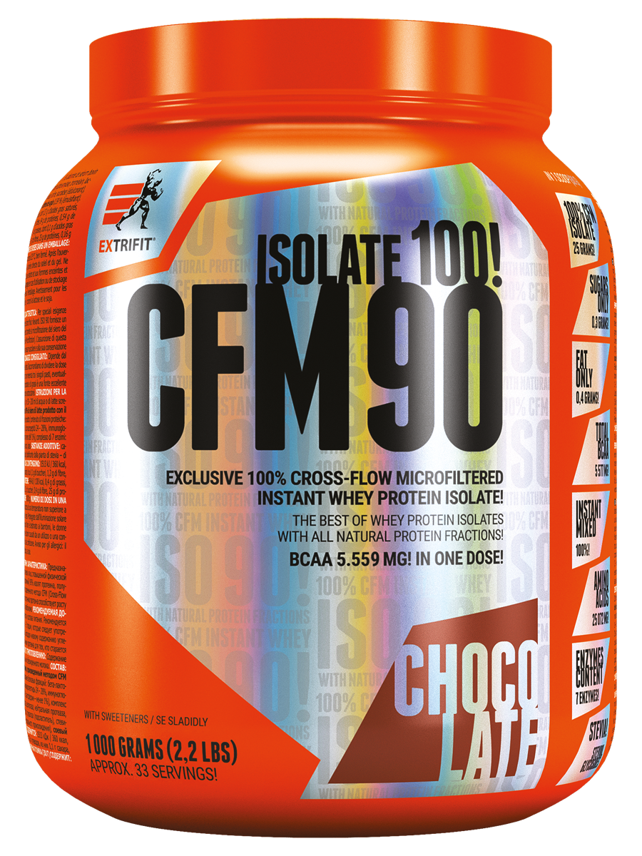 Extrifit CFM Instant Whey Isolate 90 1000 g chocolate
