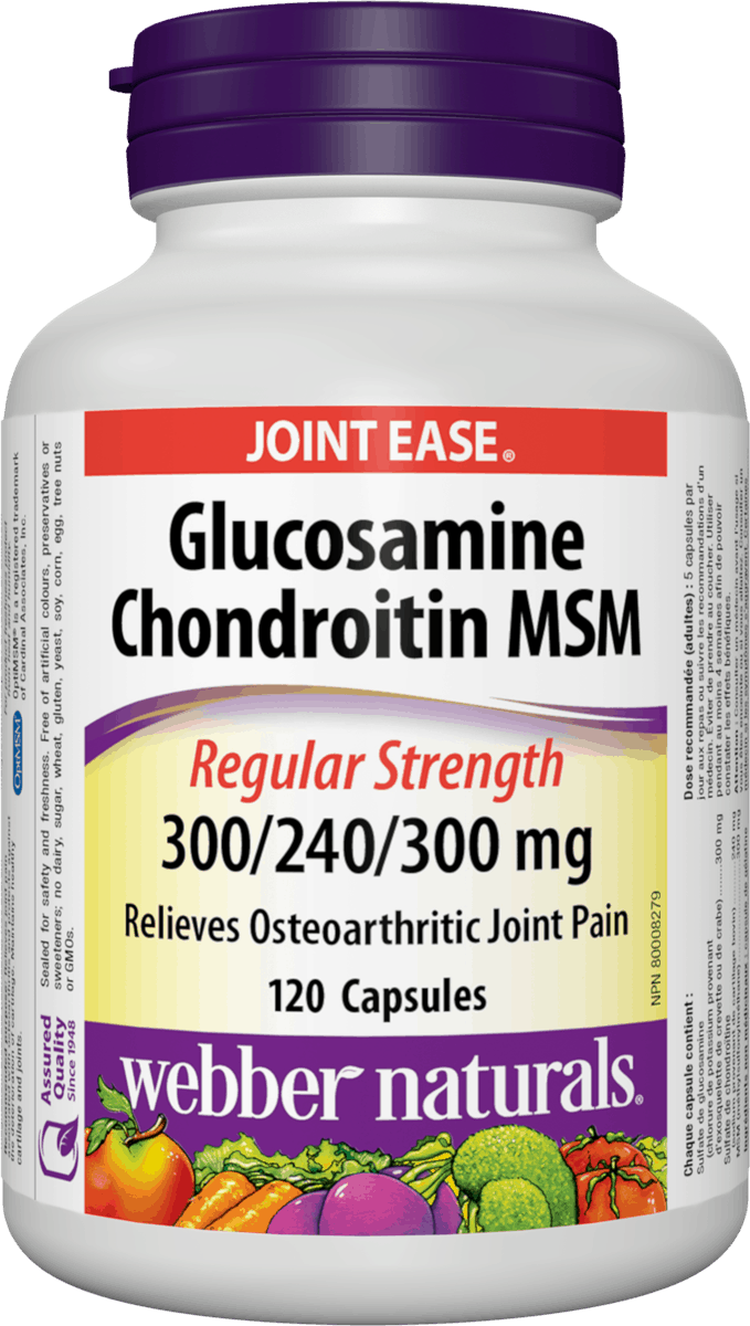 Webber Naturals Glucosamine Chondroitine MSM 300/240/300 mg 120 cps