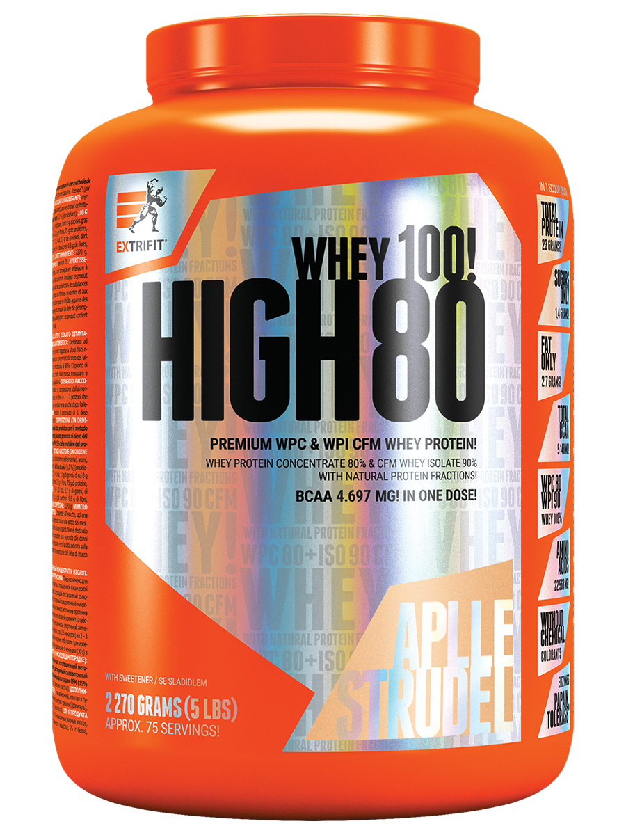 Extrifit High Whey 80 2270 g apple strudel