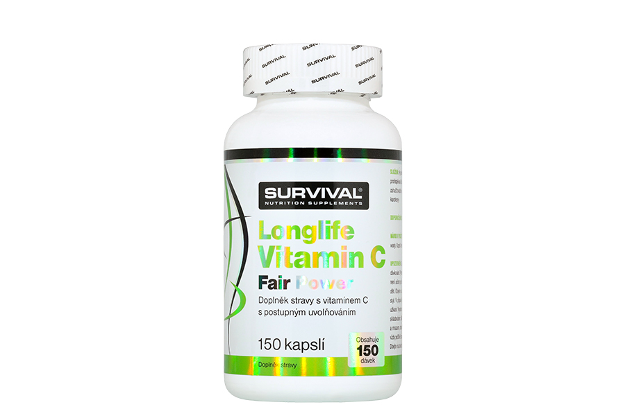 Survival Longlife Vitamin C Fair Power 150 cps Dafit.cz