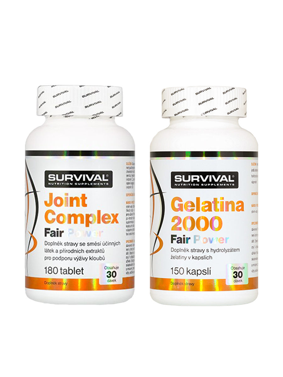 Survival Balíček Joint Complex Fair Power 180 tbl + Gelatina 2000 fair power 150 cps