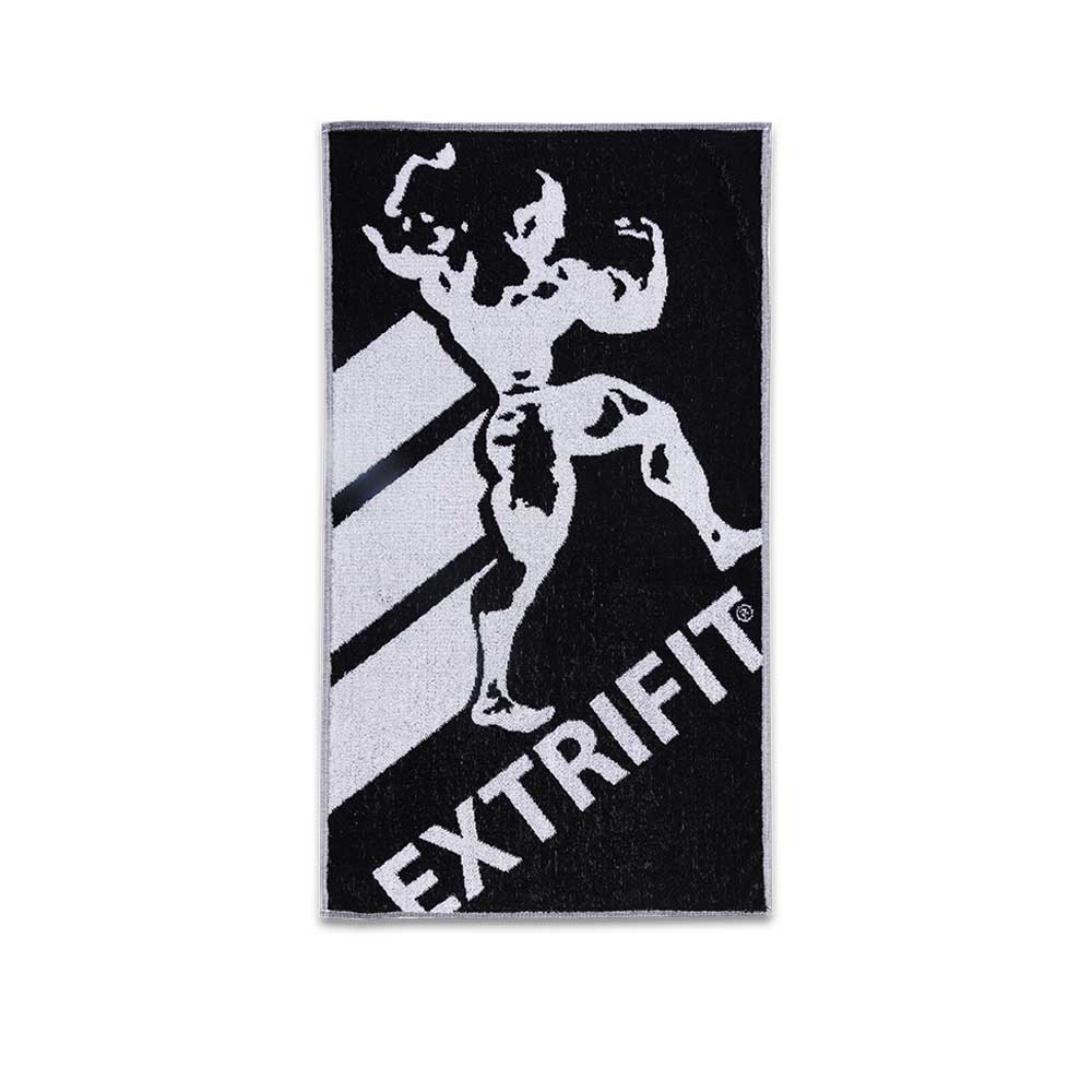 Extrifit Ručník NEW bílo-černá velké logo