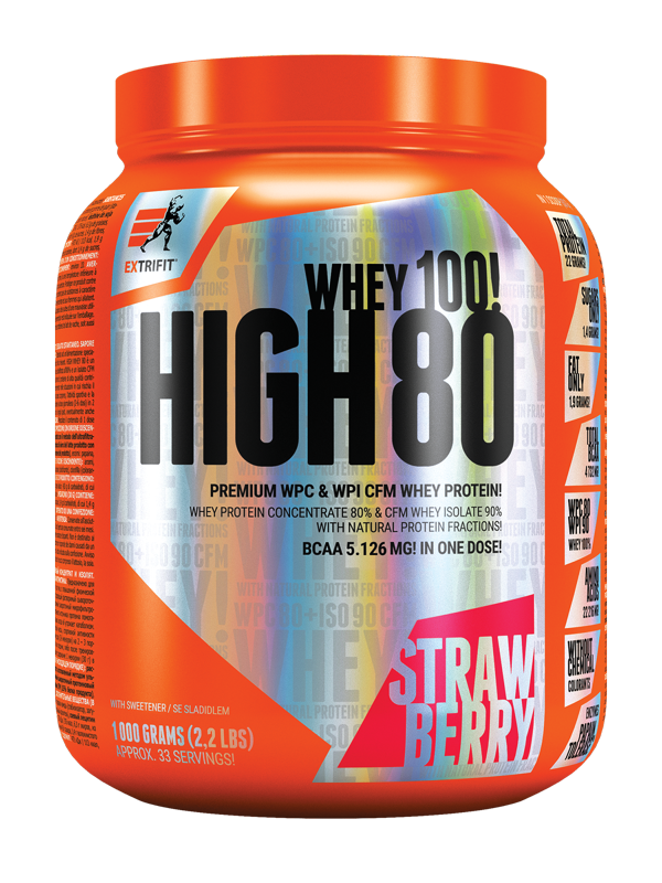 Extrifit High Whey 80 1000 g strawberry
