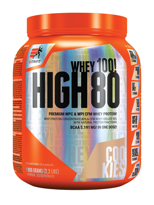 Extrifit High Whey 80 1000 g cookies