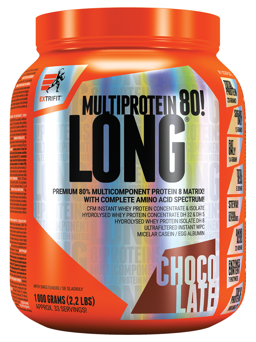 Extrifit Long 80 Multiprotein 1000 g vanilla
