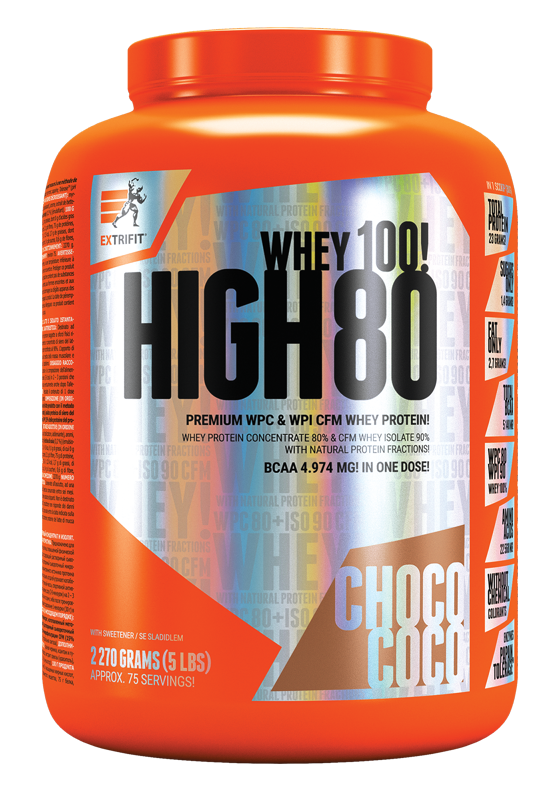 Extrifit High Whey 80 2270 g choco coco