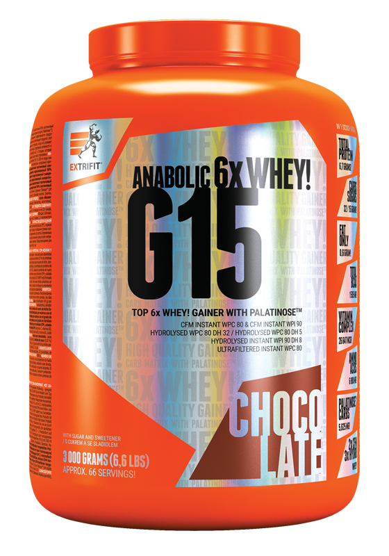 Extrifit G 15 Gainer 3000 g chocolate