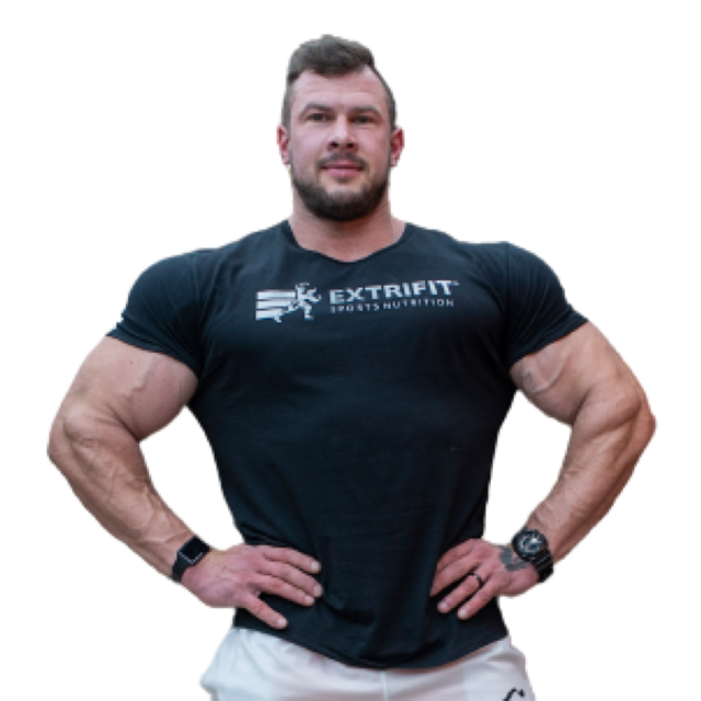 Extrifit Triko 52 černé se stříbrným logem M