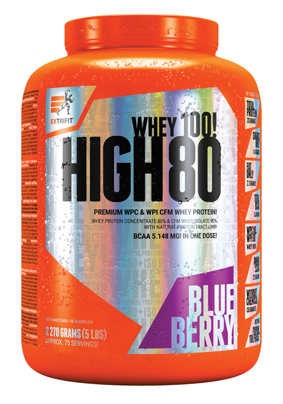 Extrifit High Whey 80 2270 g blueberry