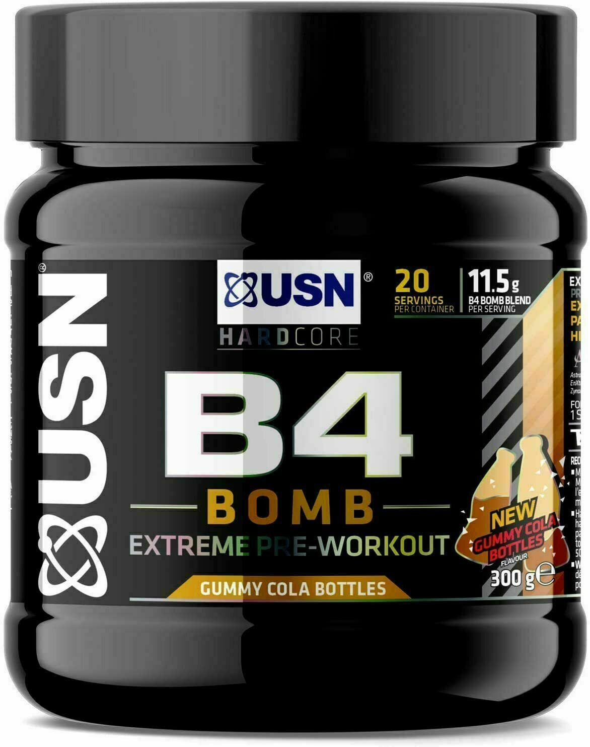 USN B4 Bomb Extreme 300 g limonáda z cukrovinek