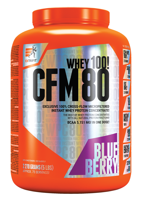 Extrifit CFM Instant Whey 80 2270 g blueberry