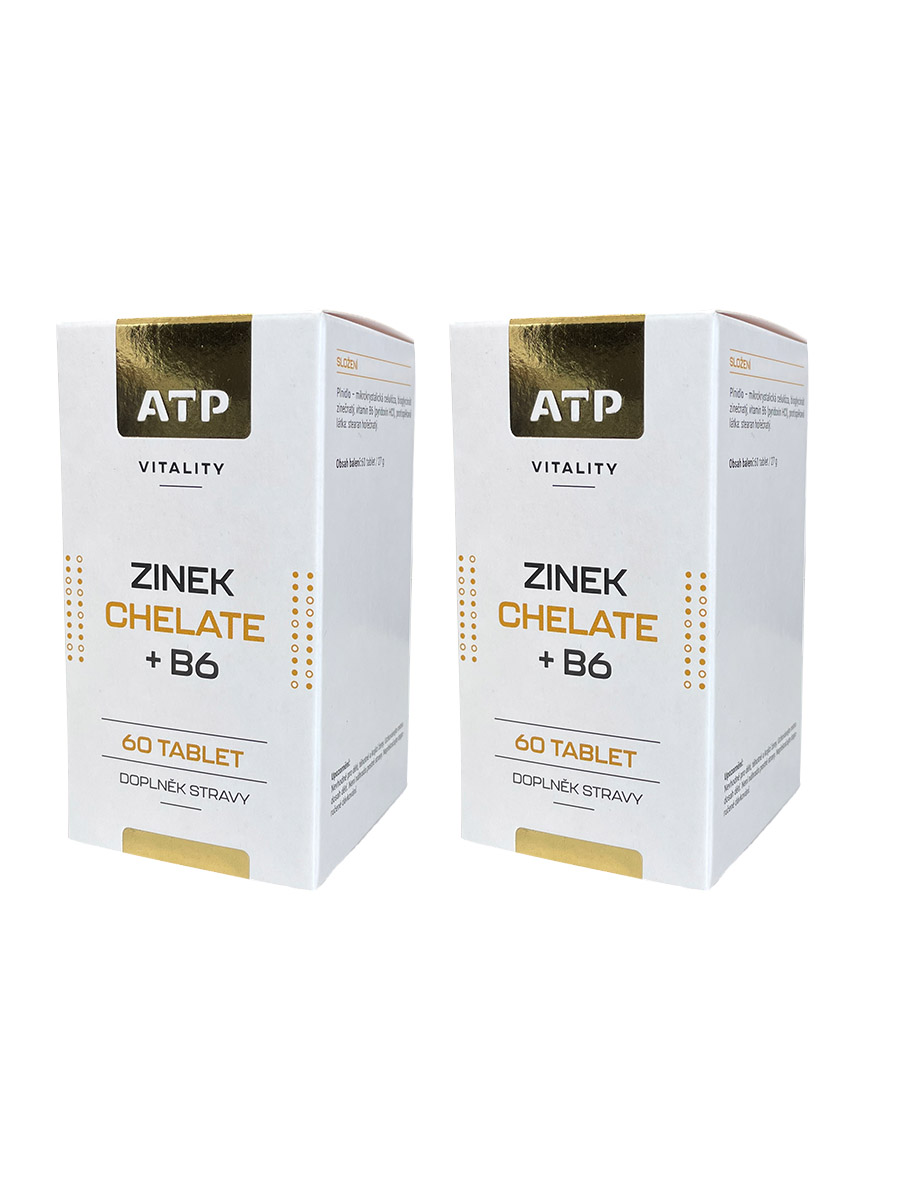 AKCE 1+1 ATP Vitality Zinek Chelate + B6 60 tbl