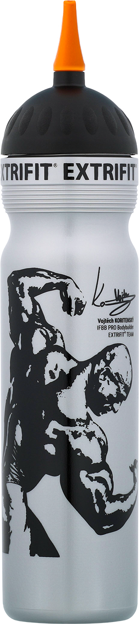 Extrifit Bidon s hubicí 1000 ml šedý