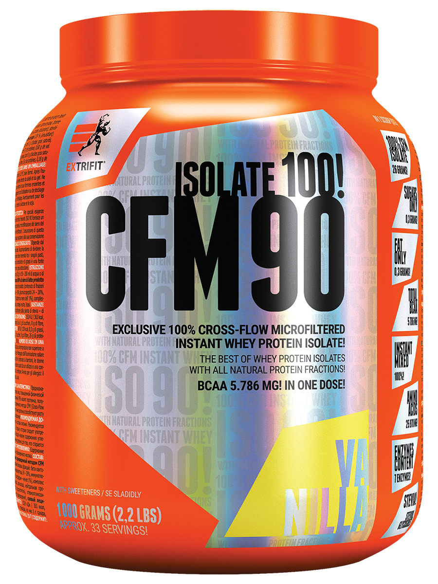 Extrifit CFM Instant Whey Isolate 90 1000 g vanilla