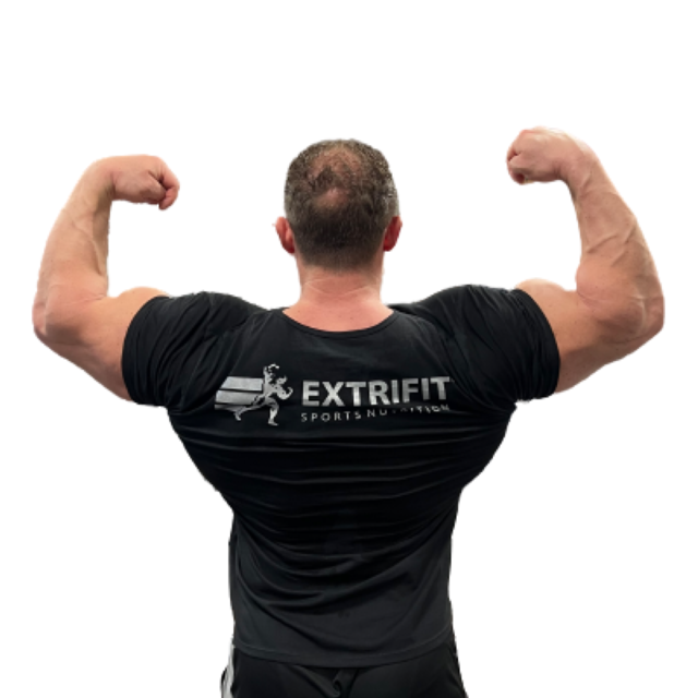 Extrifit Triko 52 černé se stříbrným logem XL