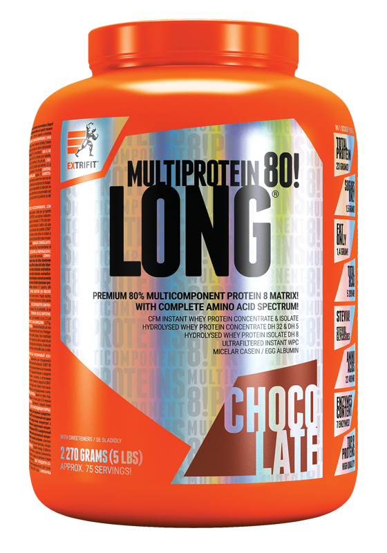 Extrifit Long 80 Multiprotein 2270 g chocolate