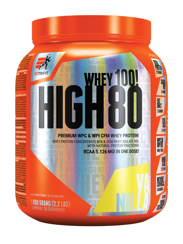 Extrifit High Whey 80 1000 g vanilla