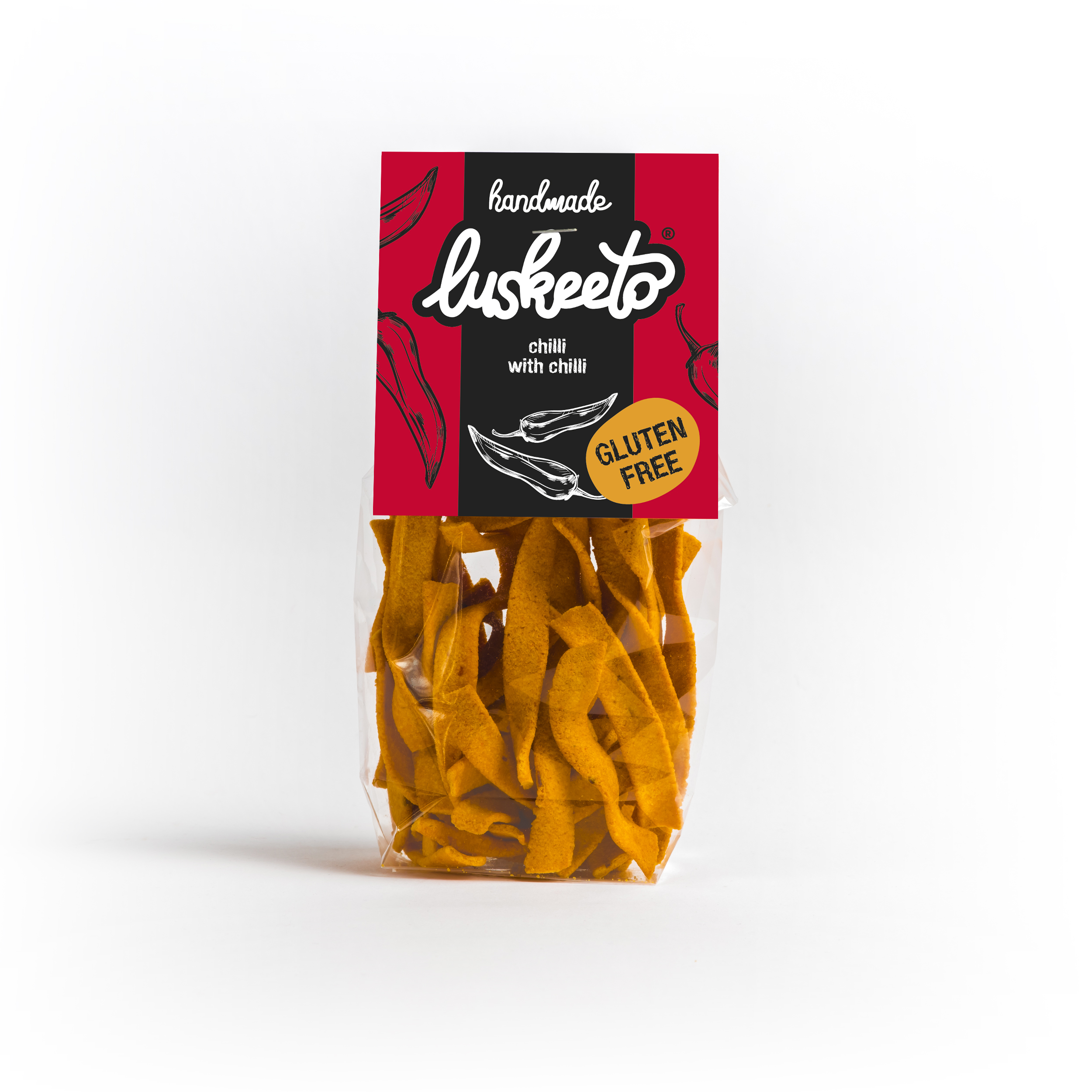 Luskeeto Luštěninové Krekry 70 g chilli