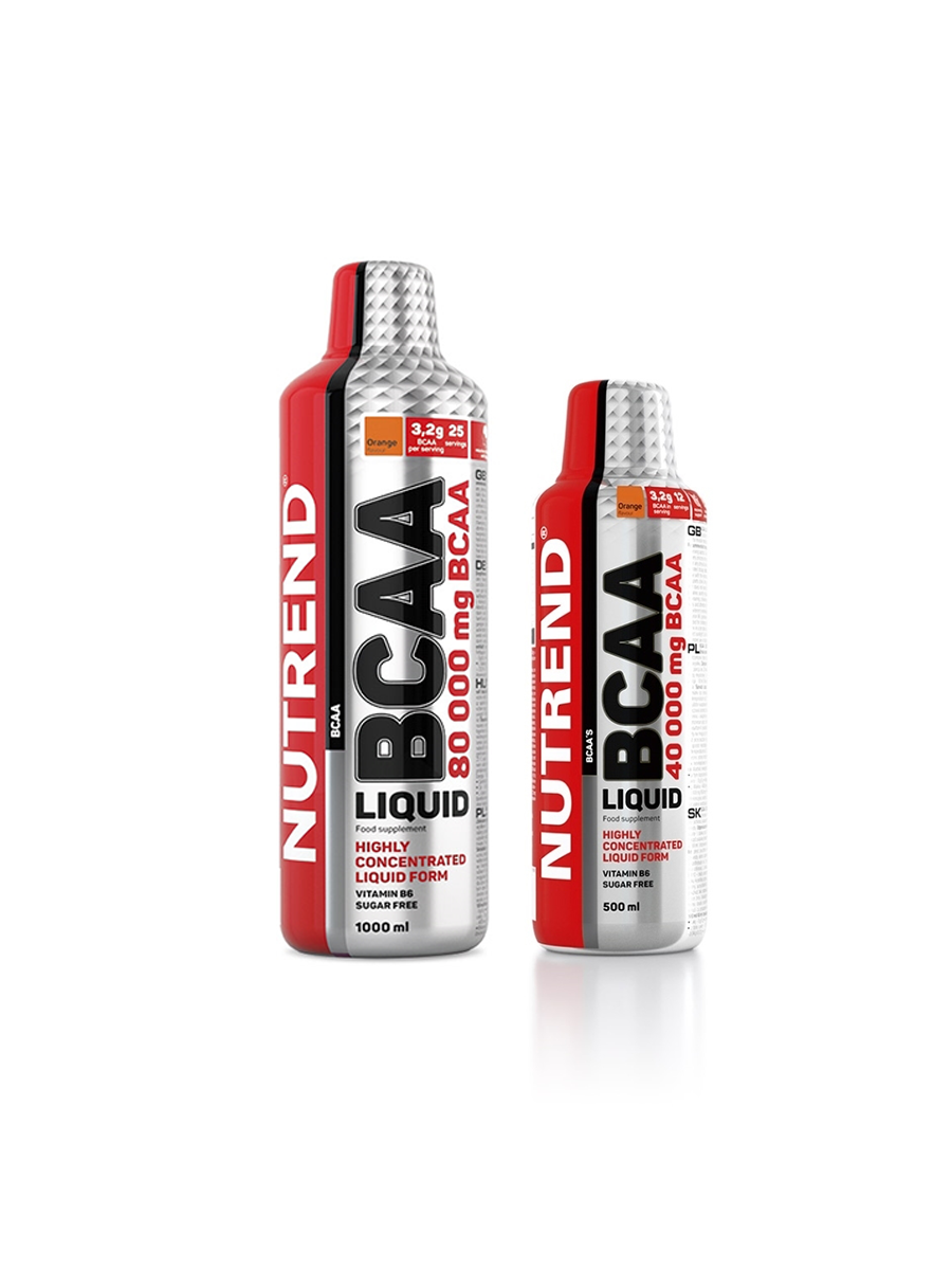AKCE Nutrend BCAA Liquid 1000ml orange + ZDARMA BCAA Liquid 500ml