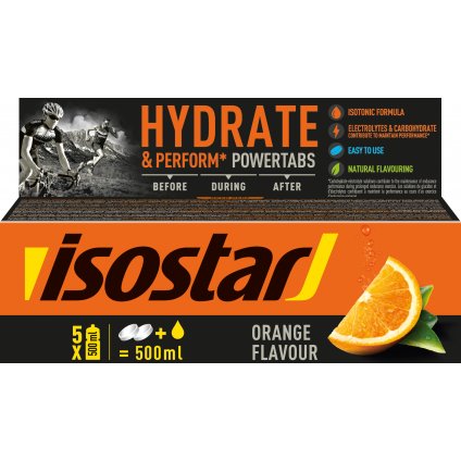 Isostar Power Tabs 10 tbl x 12 g orange