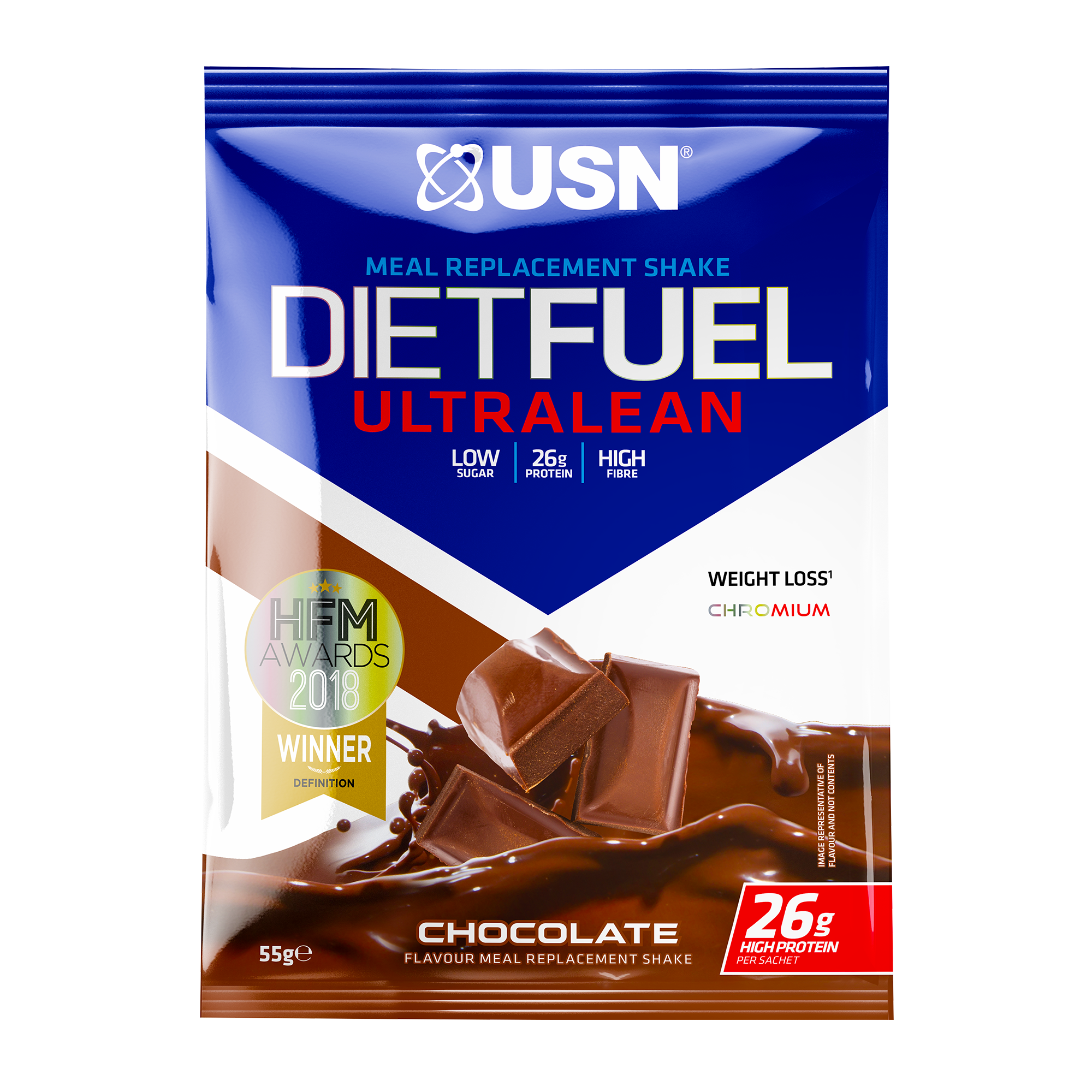USN Diet Fuel Ultralean chocolate 55 g
