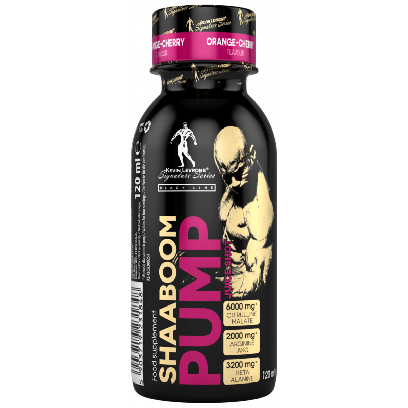 Kevin Levrone Shaaboom Pump Juice Shot 120 ml orange cherry