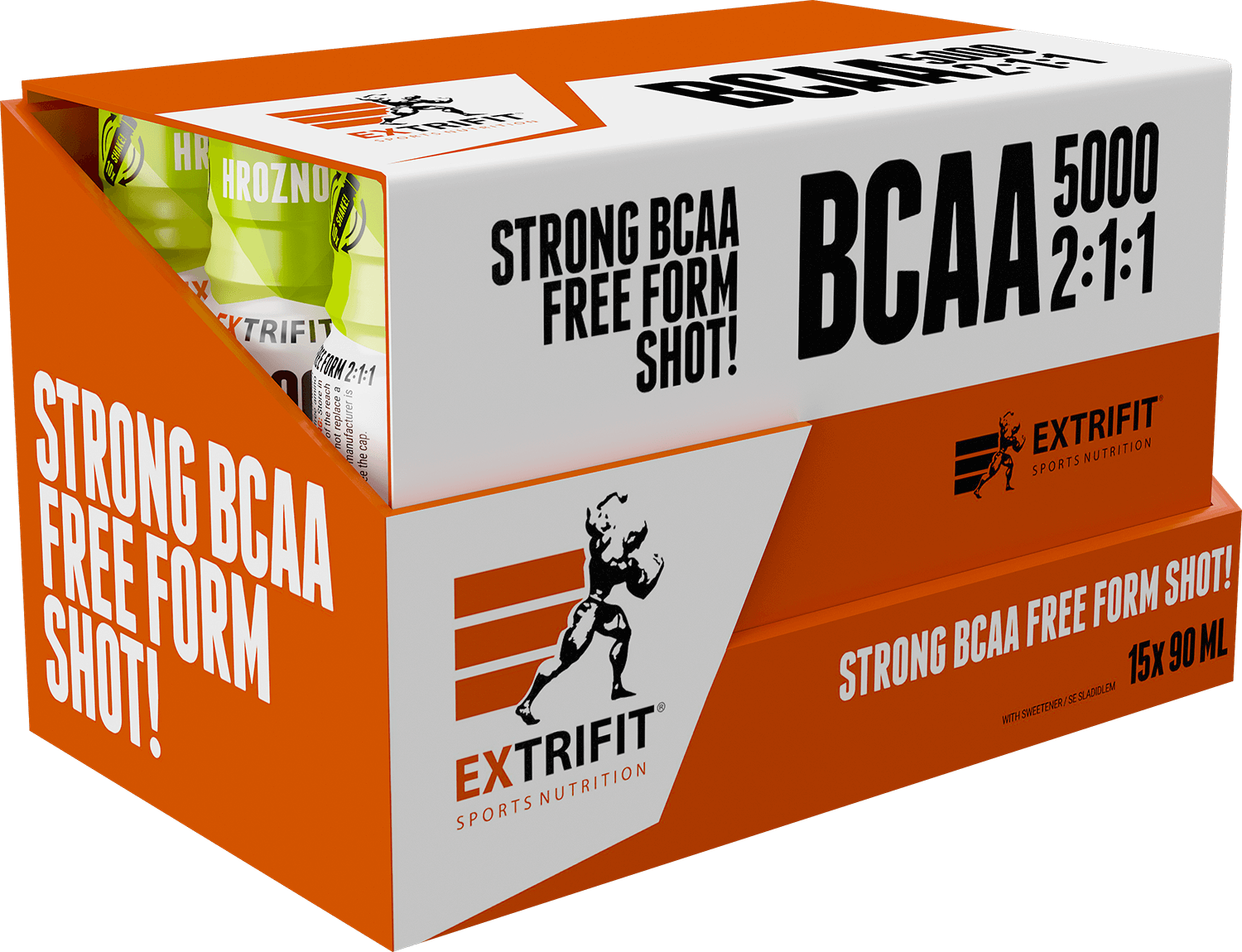 Extrifit BCAA 5000 2:1:1 Shot 15 x 90 ml grapes