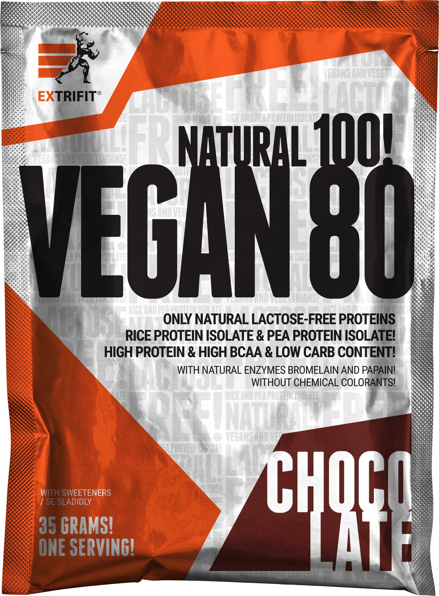 Extrifit Vegan 80 35 g chocolate