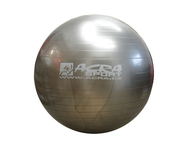 Acra Gymnastic Ball 85 cm stříbrná