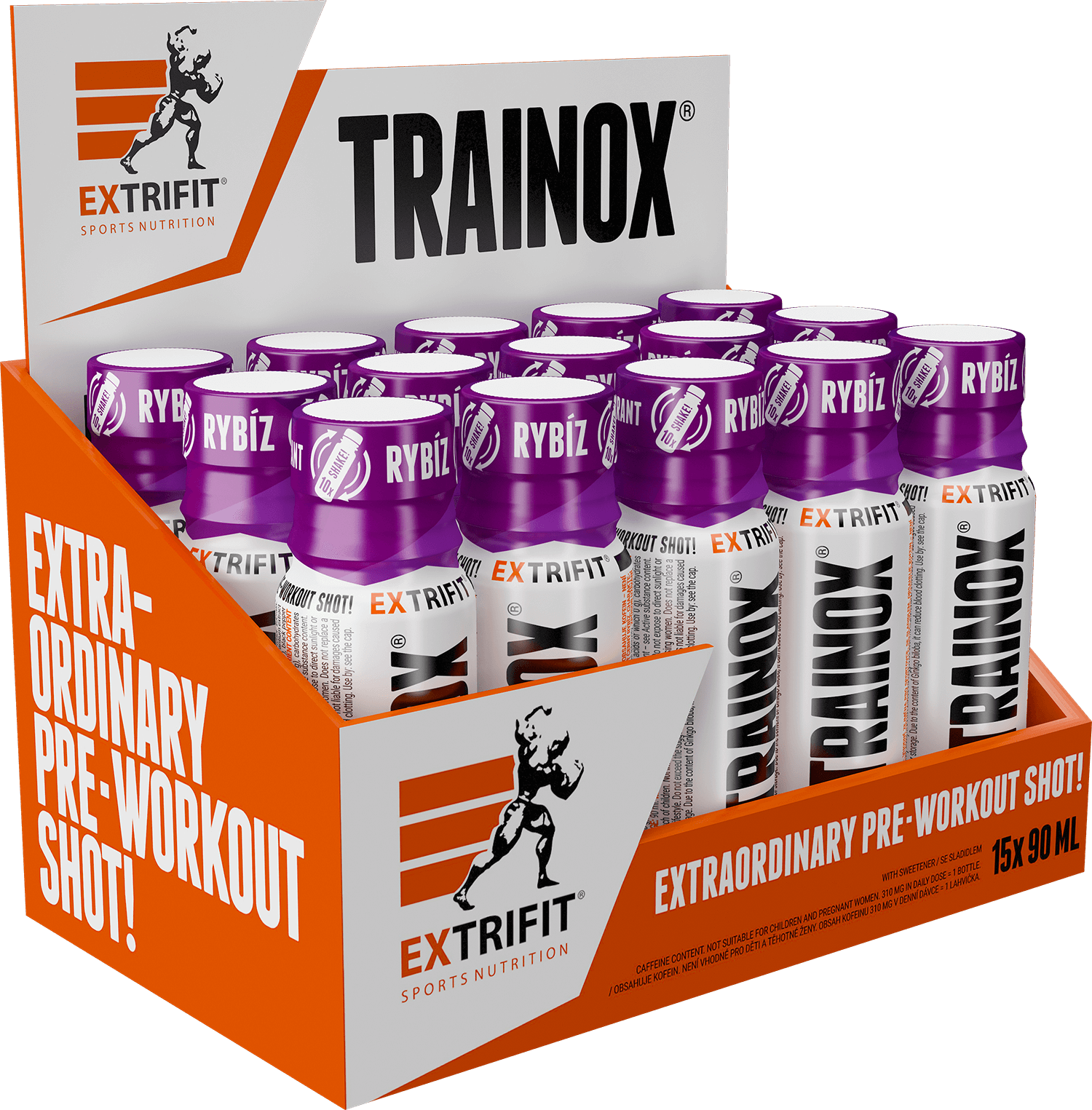 Extrifit Trainox Shot 15 x 90 ml black currant