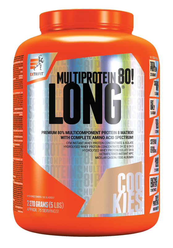 Extrifit Long 80 Multiprotein 2270 g cookies cream