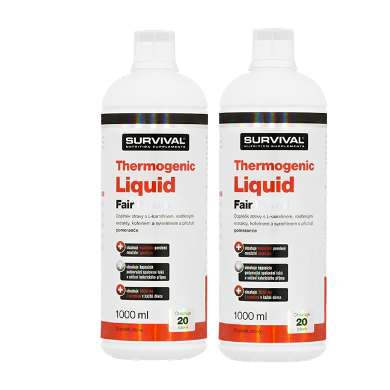 AKCE 1+1 Survival Thermogenic Liquid Fair Power 1000 ml pomeranč