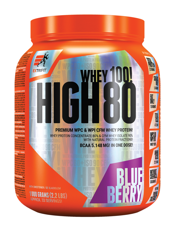 Extrifit High Whey 80 1000 g blueberry