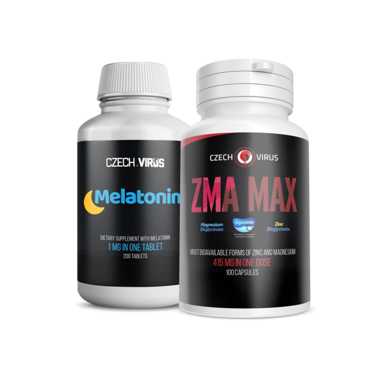 AKCE Czech Virus ZMA Max 100 cps + Melatonin 200 tbl