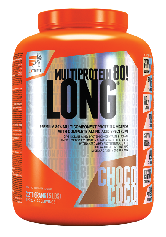 Extrifit Long 80 Multiprotein 2270 g choco coco