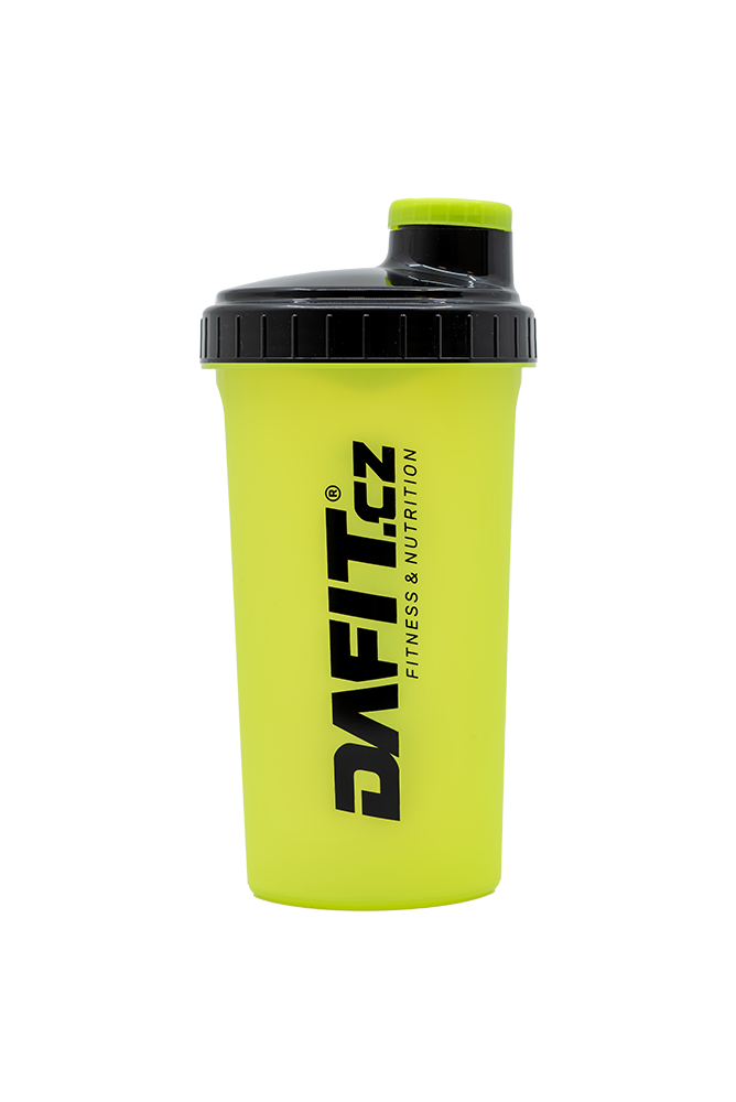 Šejkr Dafit 700 ml neon žluto černá, černé logo