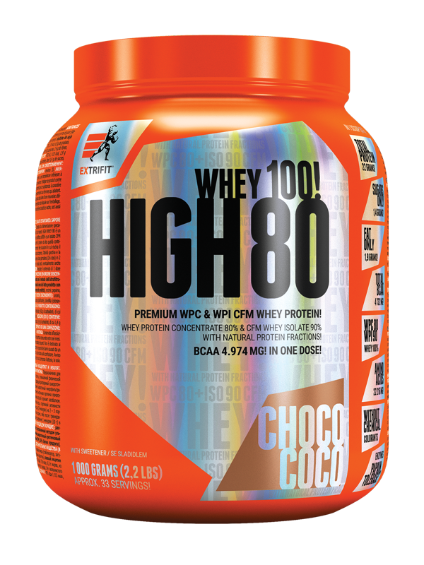 Extrifit High Whey 80 1000 g choco coco